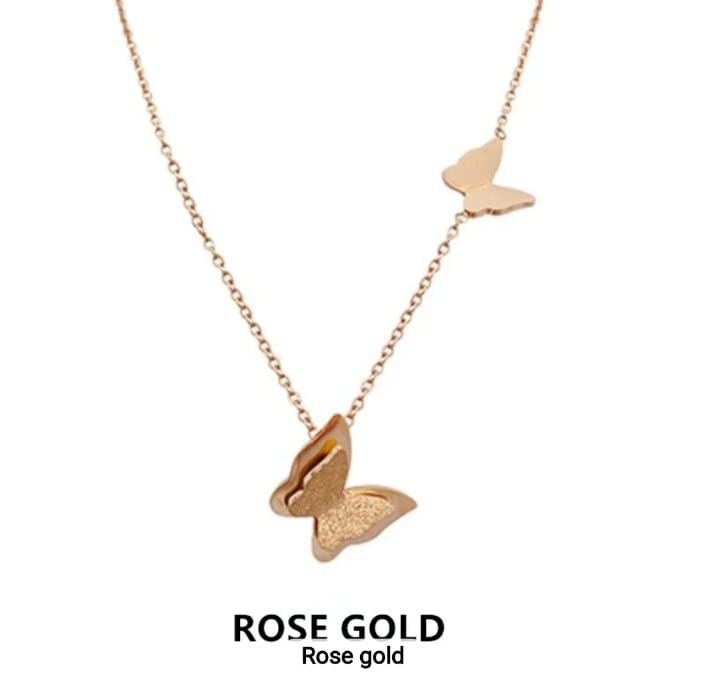 Butterfly Rose Gold Chain