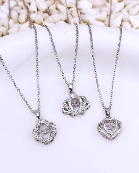 Clover, Crown and Heart Chain