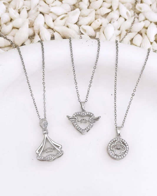 Triangle, Heart and Clover Chain