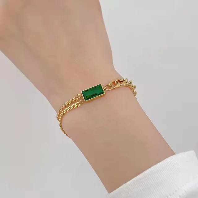 Gemstone Green Bracelet