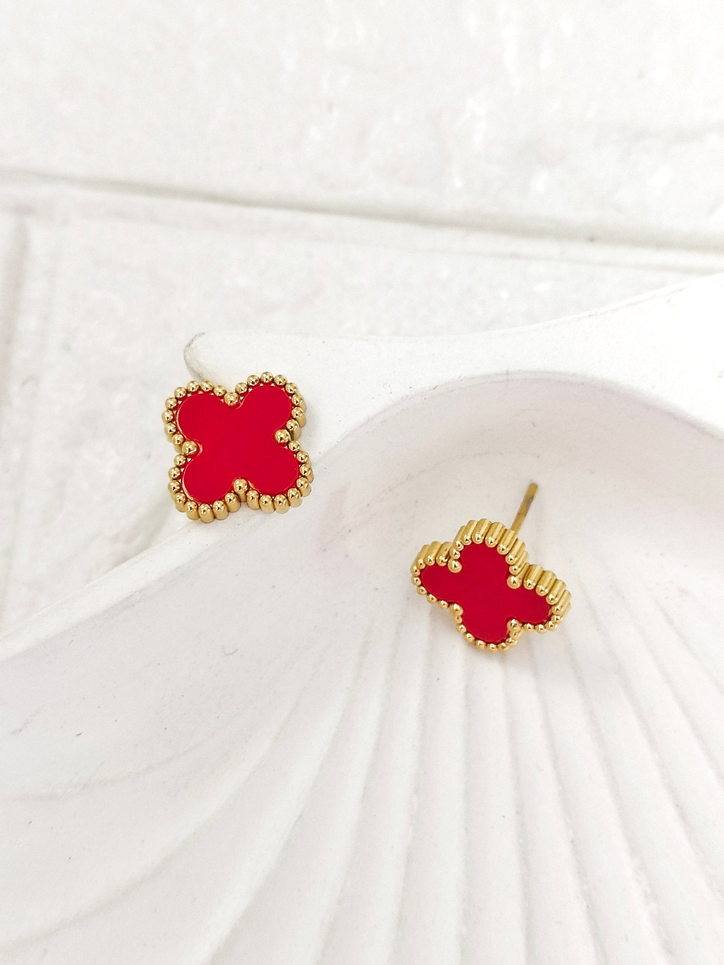 Red Clover Earring