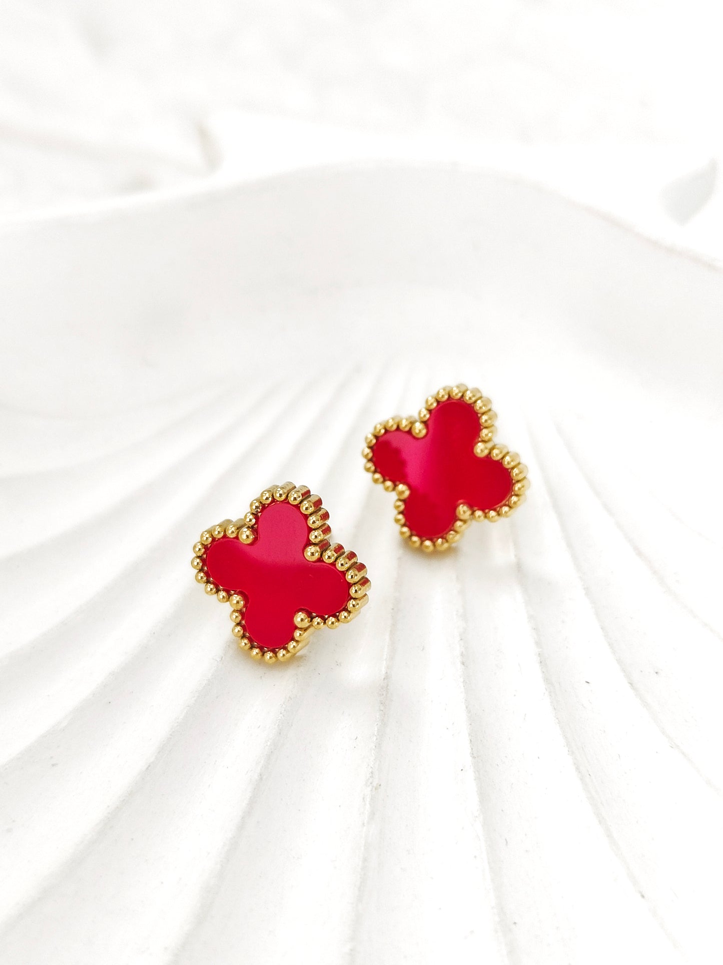 Red Clover Earring