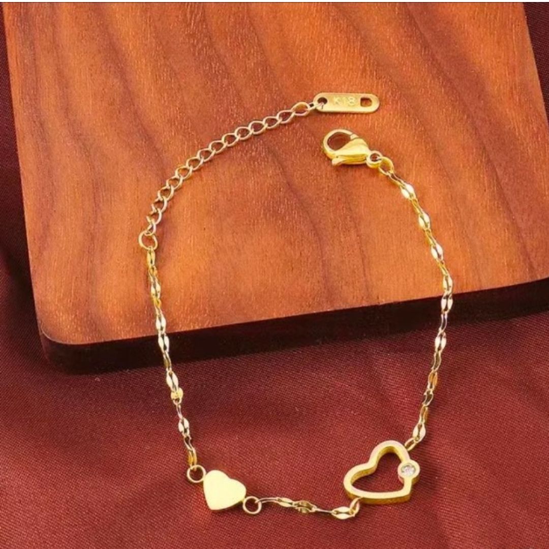 Double Heart Bracelet